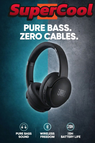 កាសក្តោប JBL  គុណភាពសំឡេងខ្លាំងថ្មកាន់