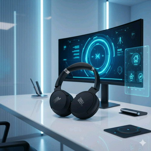 កាសក្តោប JBL  គុណភាពសំឡេងខ្លាំងថ្មកាន់