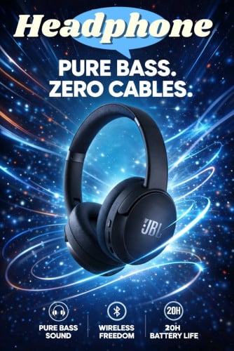 កាសក្តោប JBL  គុណភាពសំឡេងខ្លាំងថ្មកាន់