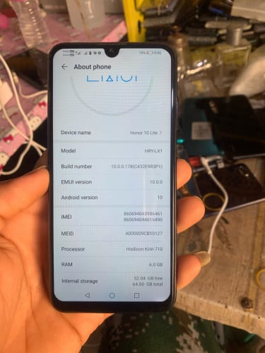 Honor 10lite សំណុំសុីន 128G