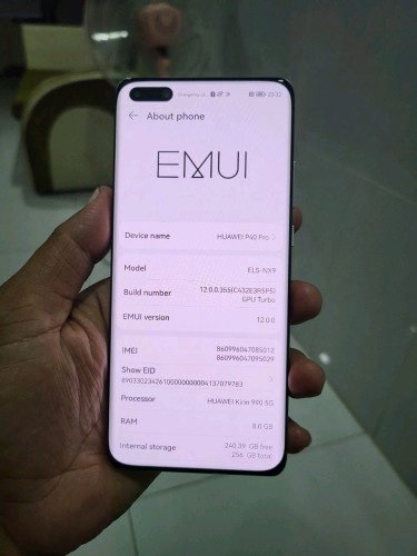 Huawei P40 Pro 8g/256g Global(វៃដូរបាន)👉 $205