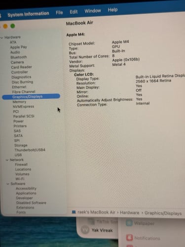 Macbook air m4