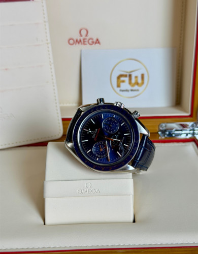 Omega Speedmaster Moonphase 💙Blue Dial 44mm Full Set
