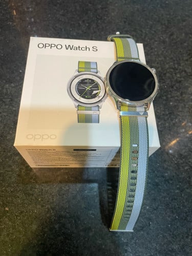 (លក់ហើយ )នាឡិការ ថ្មី 97%  តម្លៃ 99$ Oppo watch s 2026 serie សាកថ្មរបានម្តងគត់ ស្អាតនាឡិការសុខភាព