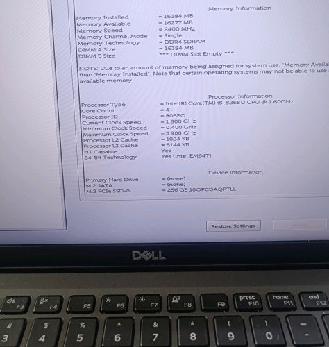 DELL i5(8) 16G M.2 256G