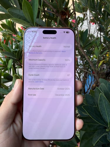 Iphone 17 pm សុីម2 256G ថ្ម100% ស្អាតដូចថ្មី ហ្សុីនណែន