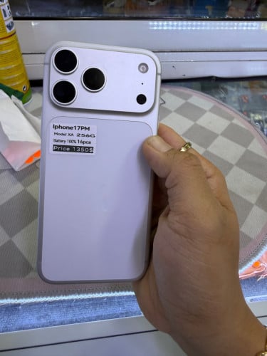 Iphone17PM 256G XA battery 100% សាកបាន 16ដង