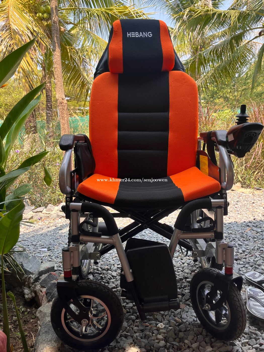 electric wheelchair រទេះរុញប្រើអគ្គិសនី ជិះបាន18km