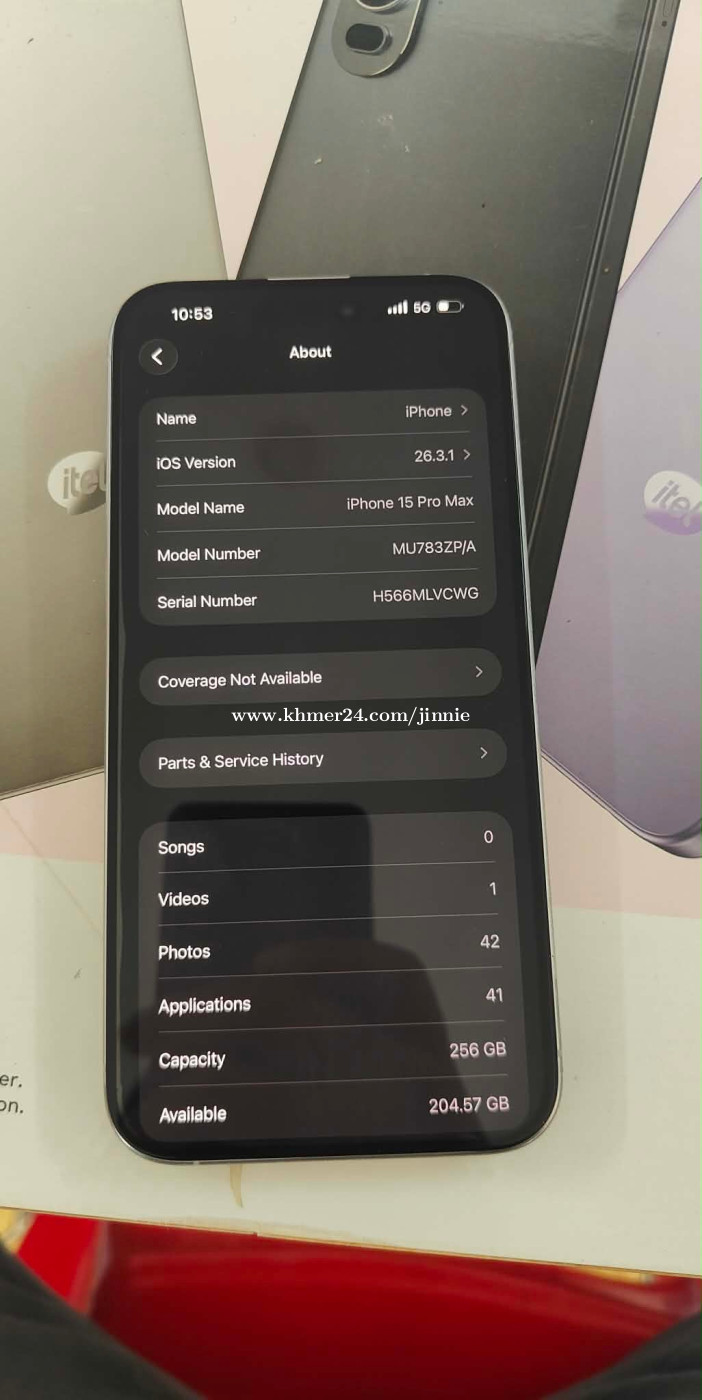 Iphone 15pro max zp 256G price $575.00 in Sala Kamraeuk, Krong Siem ...
