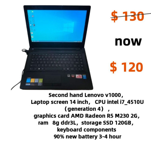 Second hand laptop កុំព្យូទ័រយួរដៃមួយទឹក