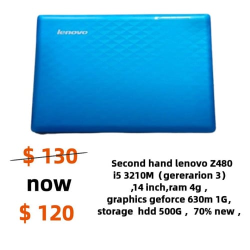 Second hand laptop កុំព្យូទ័រយួរដៃមួយទឹក