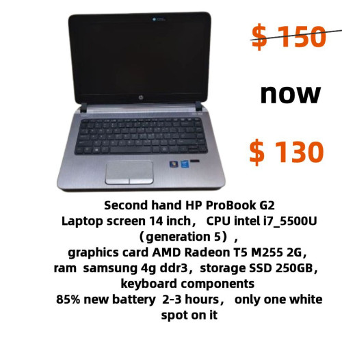 Second hand laptop កុំព្យូទ័រយួរដៃមួយទឹក