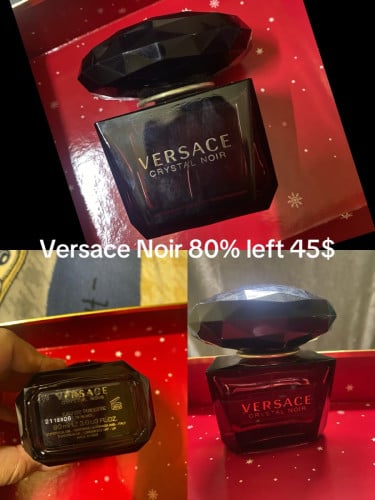 Versace noir 80% left 45$