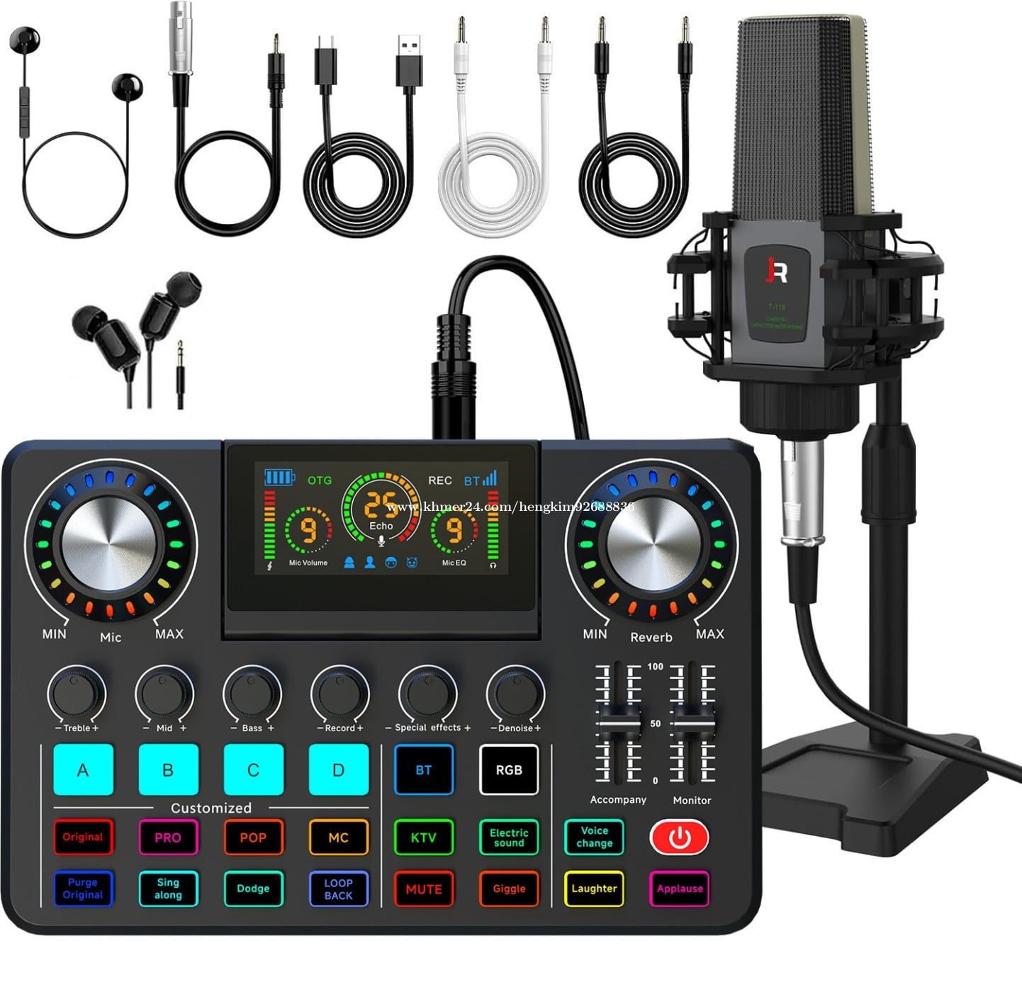 Sound card model: F86.. mic T-11.. New professional for Studio