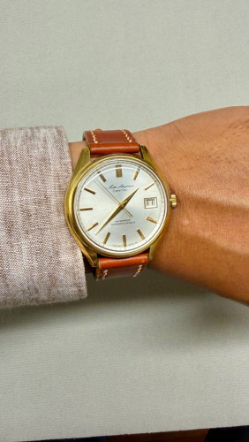 Original Super Rare Vintage SEIKO Skyliner Calendar 21 Jewels Hand-Winding JDM SGP 60 Micron 1966