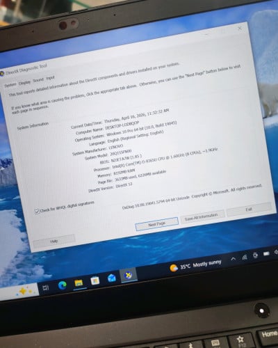 Lenovo Thinkpad X390 Touch FHD