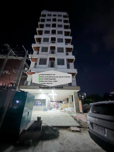 🌆Poipet building for rent,Office hall 2 floors = 500m²,There are 56 bedrooms