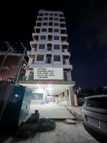 🌆Poipet building for rent,Office hall 2 floors = 500m²,There are 56 bedrooms