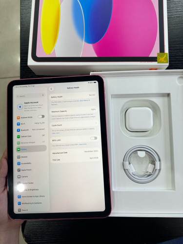 IPad A16 ក្រុមហ៊ុន (Sim 5G), មួយទឹកដូចថ្មី 99.99% ប្រើបាន1ថ្ងៃលក់វិញ