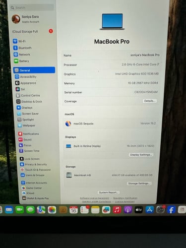 MacBook Pro 16’’ 2019 Touchbar