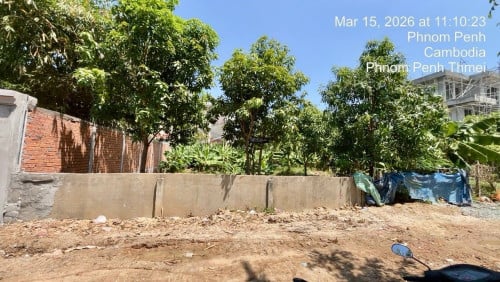ដីលក់ ទីតាំងនៅភ្នំពេញថ្មី 10m x 29m