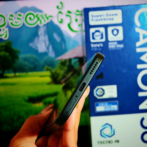 📱Tecno Camon 50 99.99% មានប្រអប់ឆ្នាំងសាកខេត្តស្គ្រីនសោធនាច្រើនខែ (វ៉ៃដូរបាន)