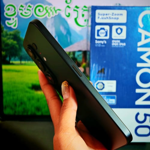 📱Tecno Camon 50 99.99% មានប្រអប់ឆ្នាំងសាកខេត្តស្គ្រីនសោធនាច្រើនខែ (វ៉ៃដូរបាន)