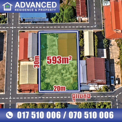 🗺️ ដី ក្នុងខណ្ឌសែនសុខ សម្រាប់ជួល  ជិតបុរី ពិភពថ្មីឈូកមាស