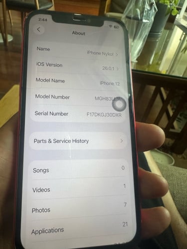 12 98% មាន Scan face ID Bypass wifi only