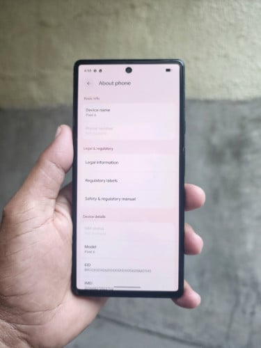 Google Pixel 6 8g/128g(វៃដូរបាន)👉$125