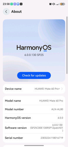 Huawei Mate 60 Pro  សំណុំZin 97%