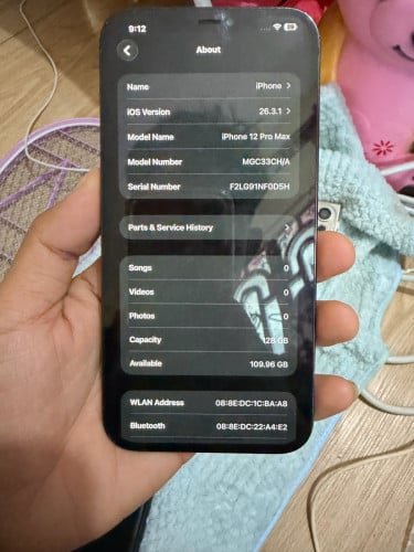 IPhone 12 Pro Max 128GB តួ​ស្អាត98%