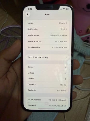 IPhone 12 Pro Max 128GB តួ​ស្អាត98%