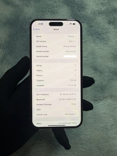 iPhone 16 Plus 128G Color Pink 🩷 មួយទឹក ថ្ម100%🔋 lock sim ប្រើបានសុីម2សេវាដើរស្មូតល្អគ្រប់ប្រពន្ធ័
