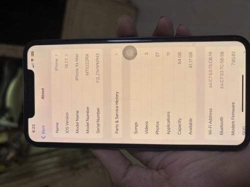 iPhone xsm Up 17 pro max អេក្រង់សុីនបែកខ្នងក្រោយ