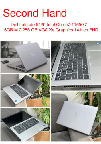 Laptop Dell 5420 i7-11th  Ram 16GB SSD 256GB Screen FHDKeyboard light