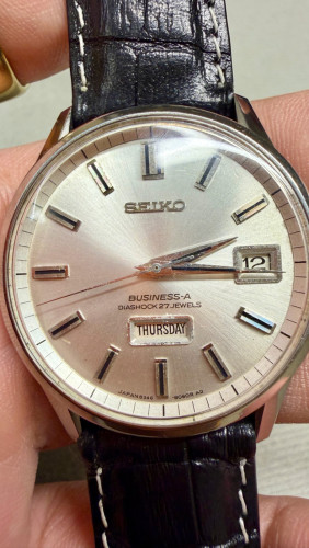 Original Rare Vintage SEIKO Business A Day-Date 1968 with 7 digits Number - (Condition 80%)
