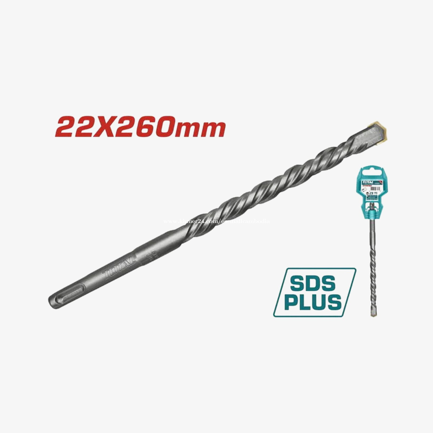 SDS Plus Hammer Drill Bit 22 mm × 260 mm TAC312203