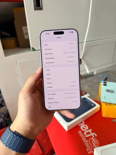 #បិទការលក់ iPhone 17 ProMax 256G ZA Silver