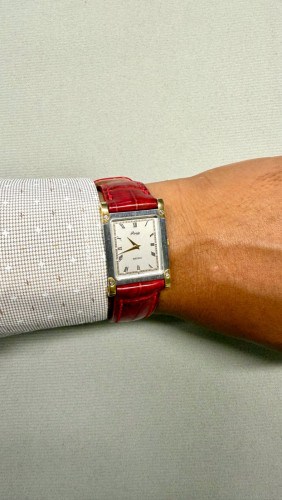 Original Ultra Rare Vintage SEIKO Porte Tank Textured Dial Screws Case SGP JDM 1996 - Con 90%