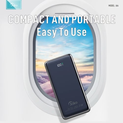 Power bank កម្លាំងថ្ម 20000mAh អាចសាកថ្មលឿន 30W របស់ Joko ម៉ូដែល J62