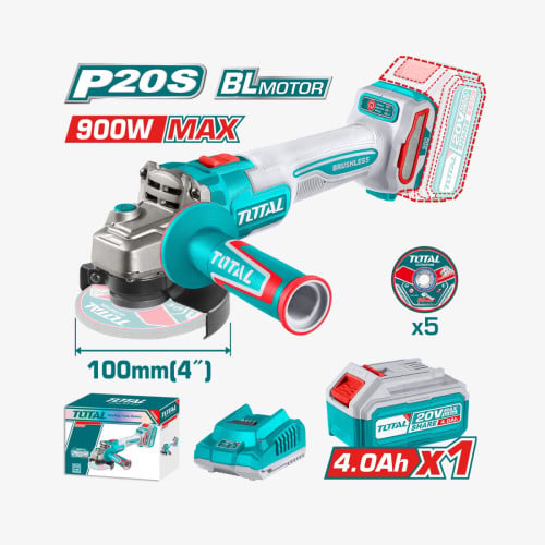 TOTAL Brushless Angle Grinder (TAGLI261021)