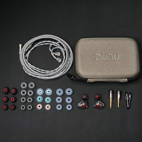 កាសខ្សែ IEM Dunu Titan S2 នៅថ្មីប្រអប់