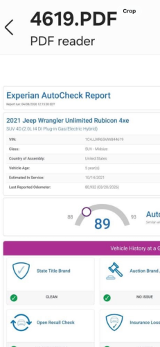 ទើបទិញបាន Jeep Wrangler Robicon 4xe Plug-in 2021 Full Option