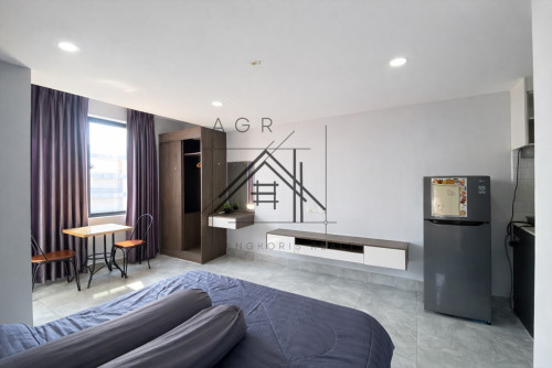 🏢 Studio Service Apartment For Rent | Tuol Tumpoung 1 (TTP Area)