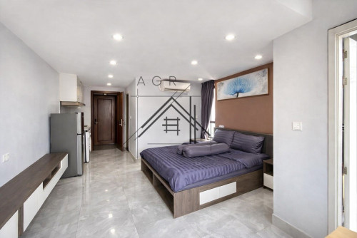 🏢 Studio Service Apartment For Rent | Tuol Tumpoung 1 (TTP Area)