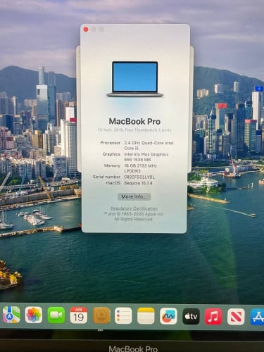 MacBook Pro year 2019 TouchBar Gray