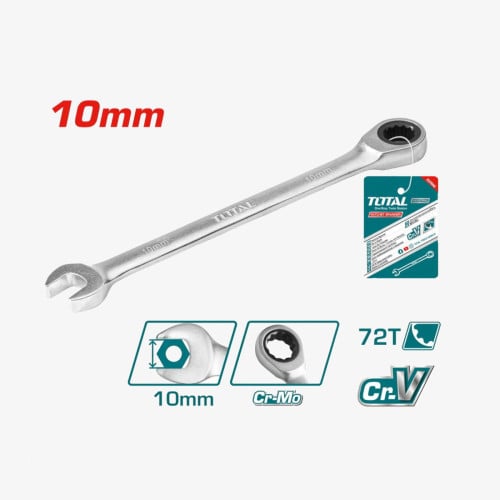 TOTAL Ratchet Spanner 10 mm (TCSPAR101)