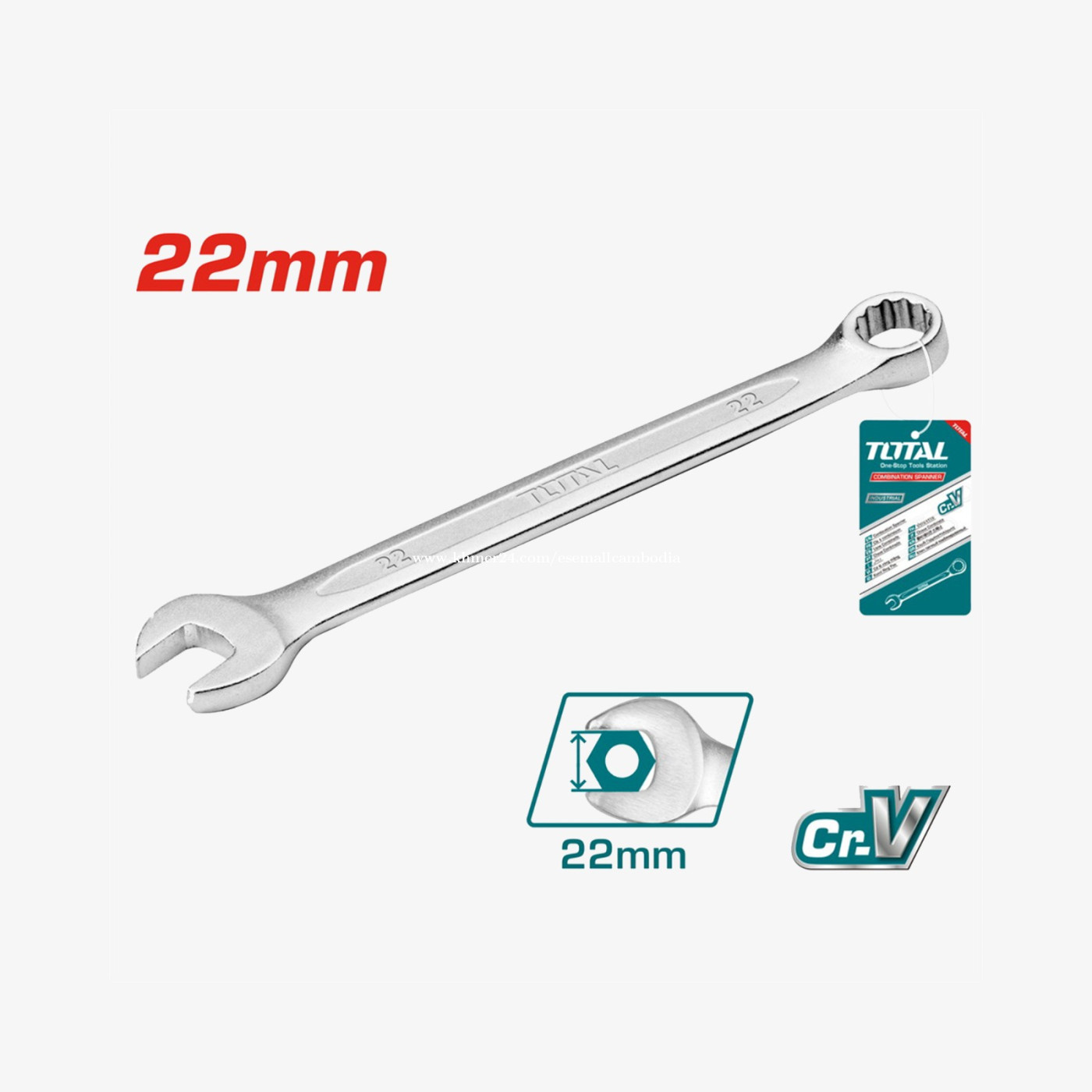 TOTAL Combination Spanner 22 mm (TCSPA221)