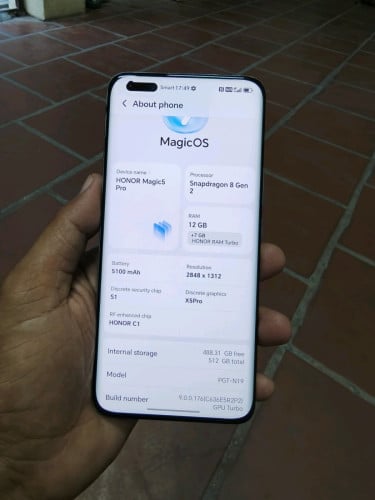 Honor Magic 5pro 12g/512g_Global(វៃដូរបាន)👉$255